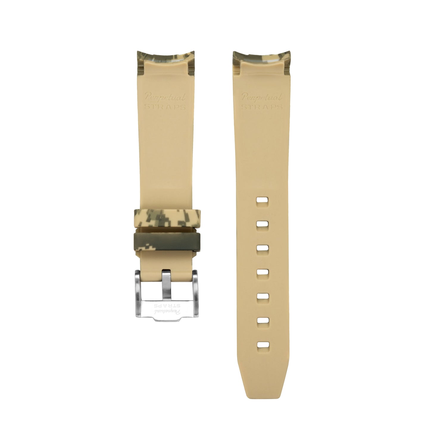 DIGITAL KAKI - BRACELET CAOUTCHOUC CAMO pour OMEGA X SWATCH SPEEDMASTER MOONSWATCH