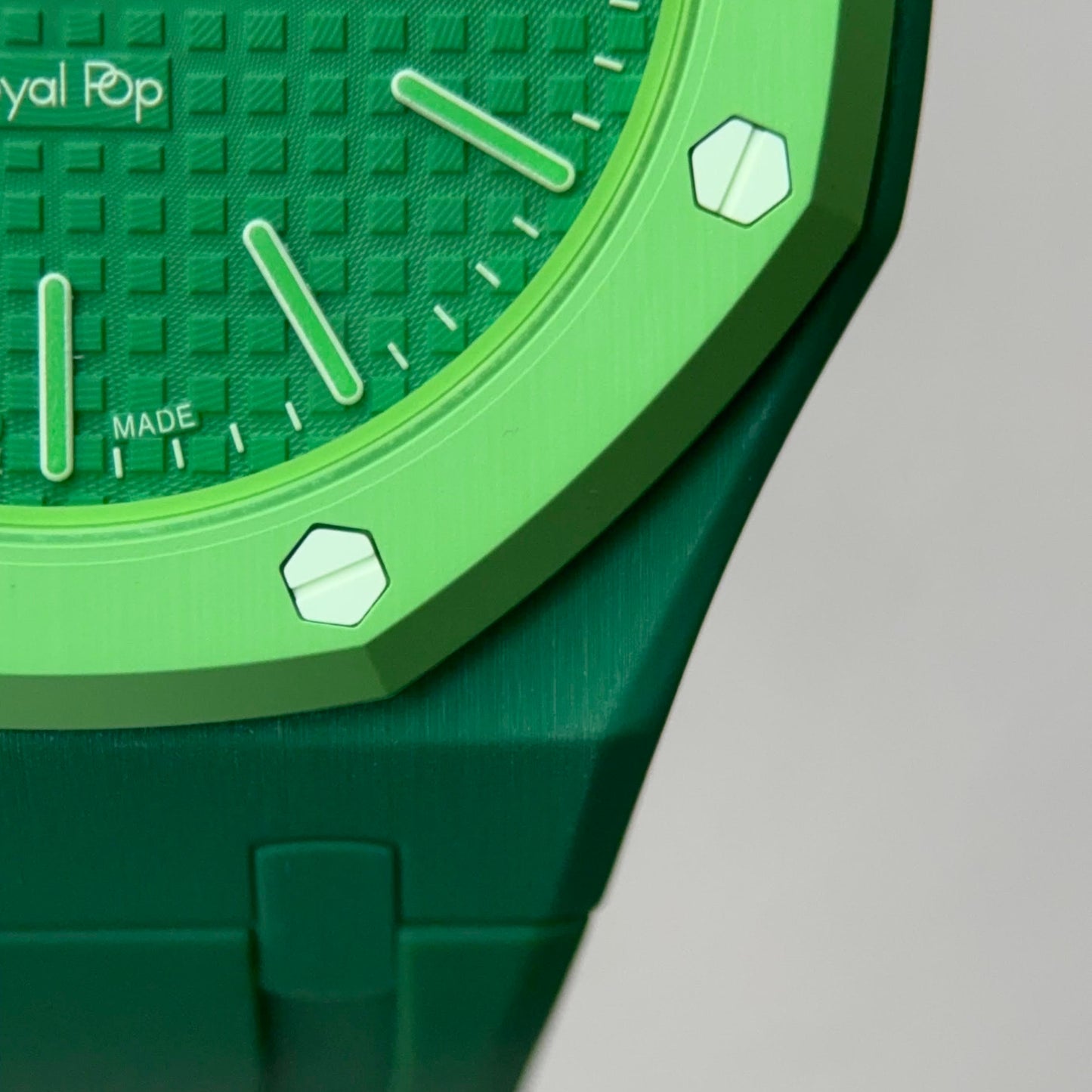 FOREST GREEN - CASE & STRAP SYSTEM for AP X SWATCH ROYAL POP GREEN EIGHT