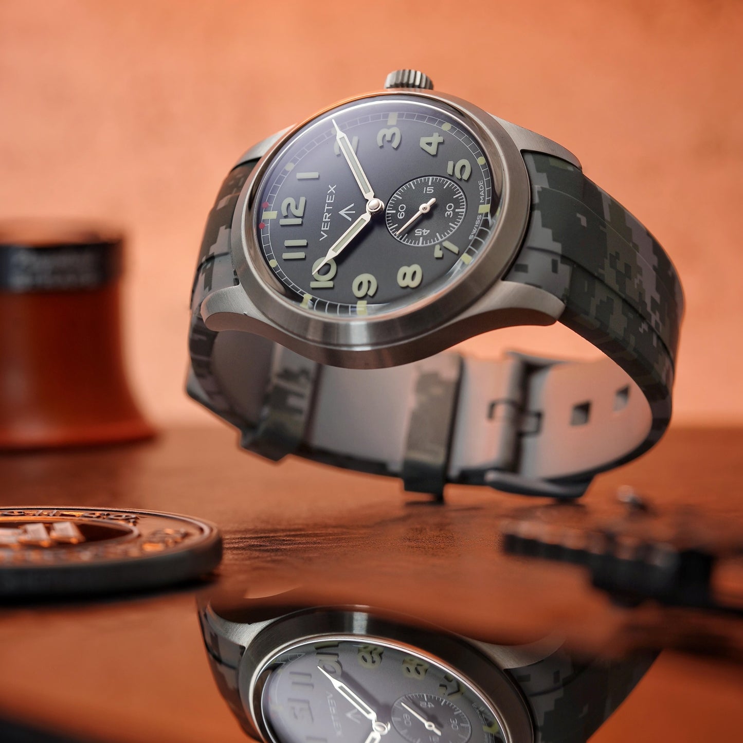 ULTIMATE GRAY - PREMIUM FKM CAMO RUBBER STRAP for OMEGA X SWATCH SPEEDMASTER MOONSWATCH / MOONWATCH