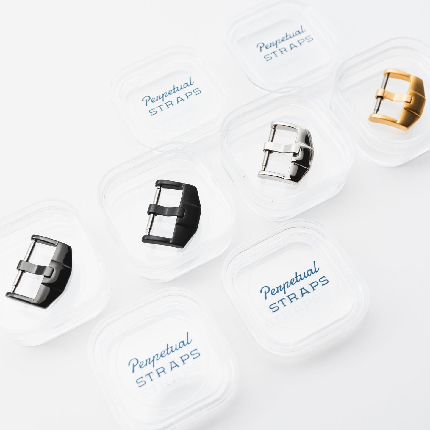 BRUSHED BLACK BUCKLE - REPLACEMENT for PREMIUM FKM RUBBER STRAP