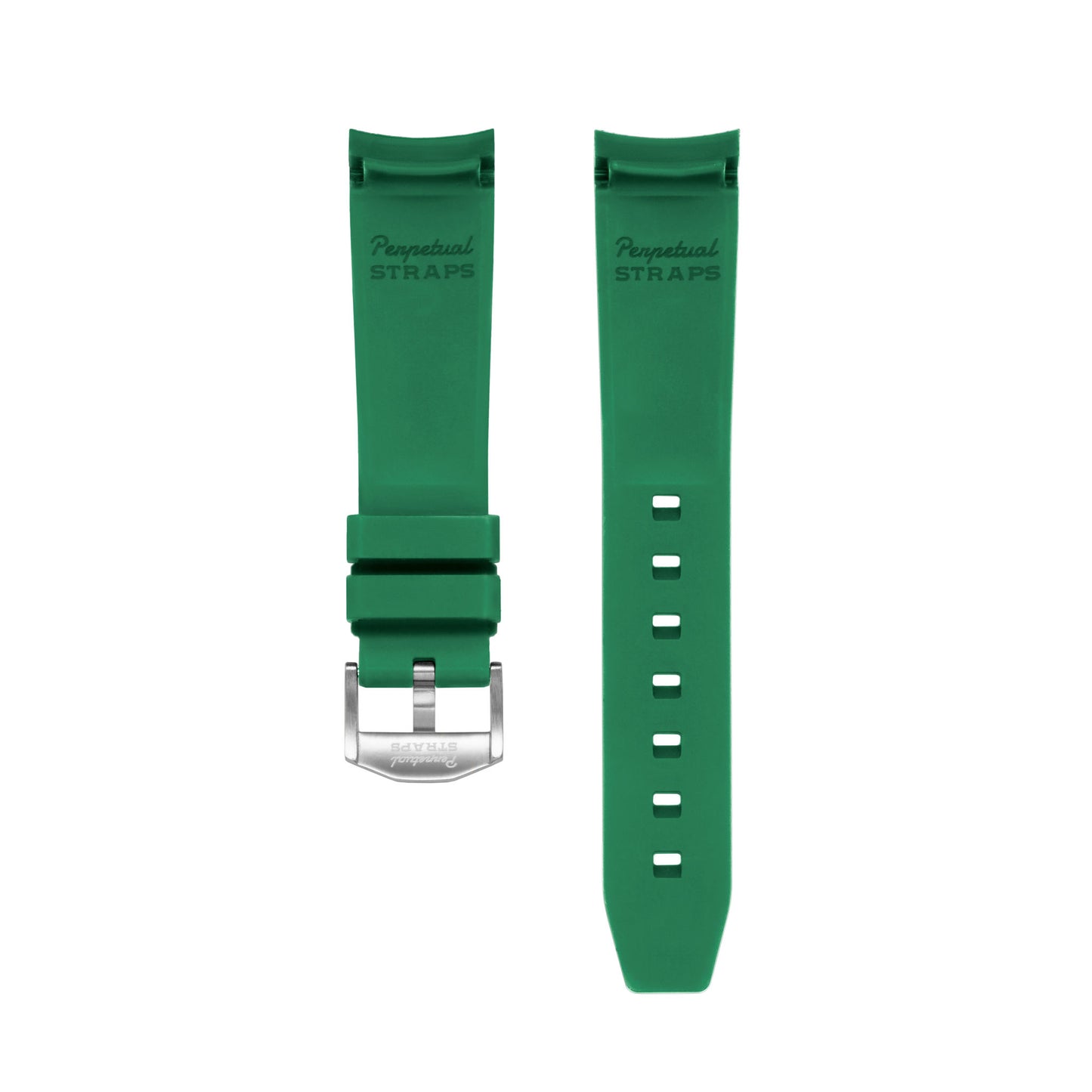 VERDANT GREEN - PREMIUM FKM RUBBER STRAP for OMEGA X SWATCH SPEEDMASTER MOONSWATCH / MOONWATCH
