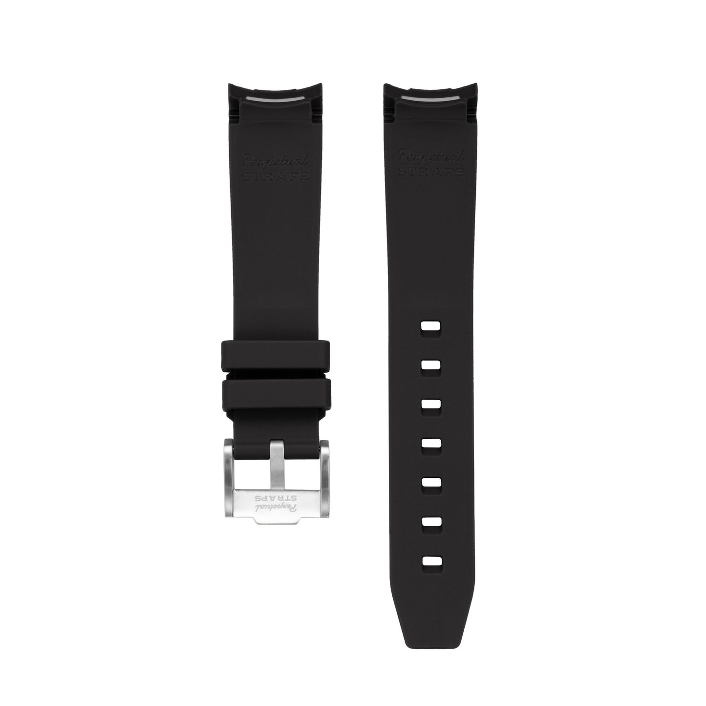 BLACK BLUE ACCENT - RUBBER WATCH STRAP for OMEGA X SWATCH SPEEDMASTER ...