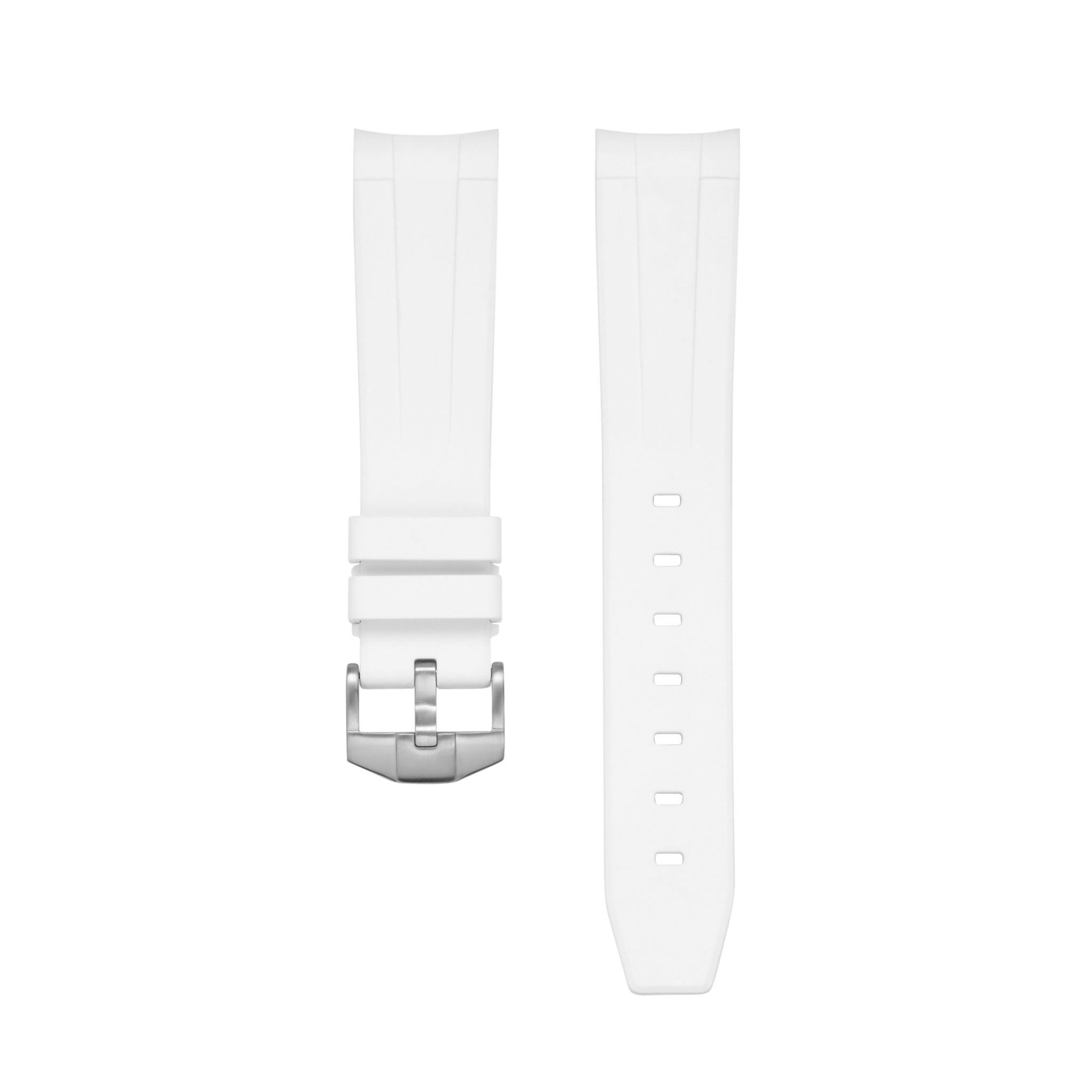 White sale rubber watch