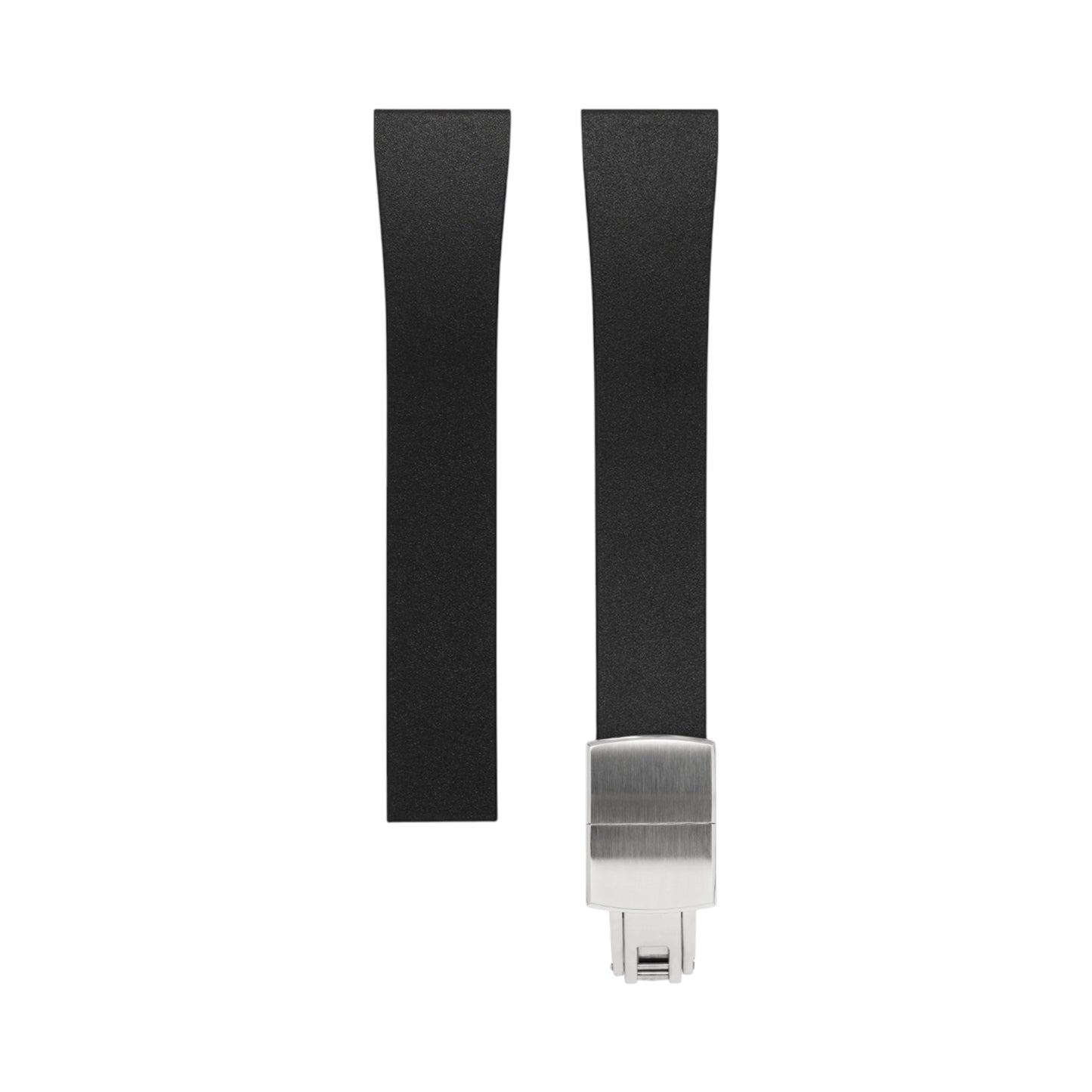 BLACK CTS - FKM RUBBER STRAP & CLASP for 20MM LUG WIDTH WATCHES