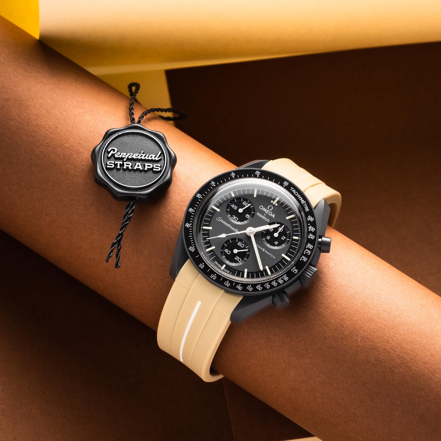 moon swatch mercury strap