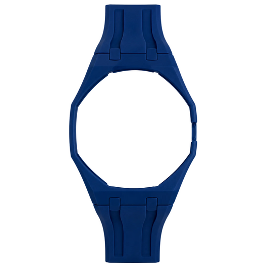 NAVY BLUE - INTEGRATED WRIST STRAP SYSTEM for AP X SWATCH ROYAL POP LAN BA