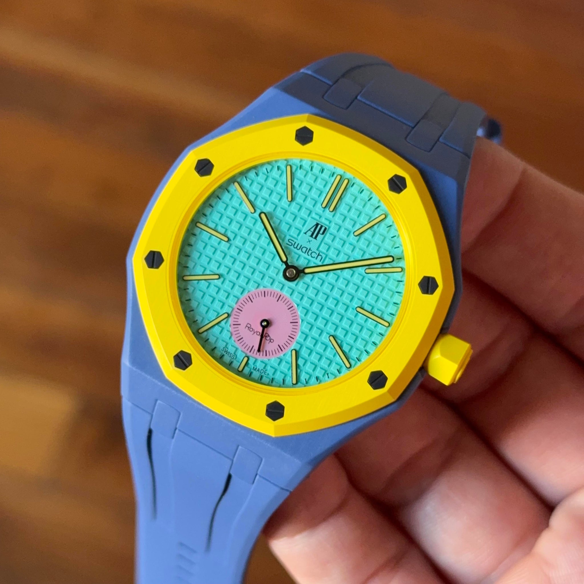 Navy Case & Strap System for AP x Swatch Royal Pop Lan Ba