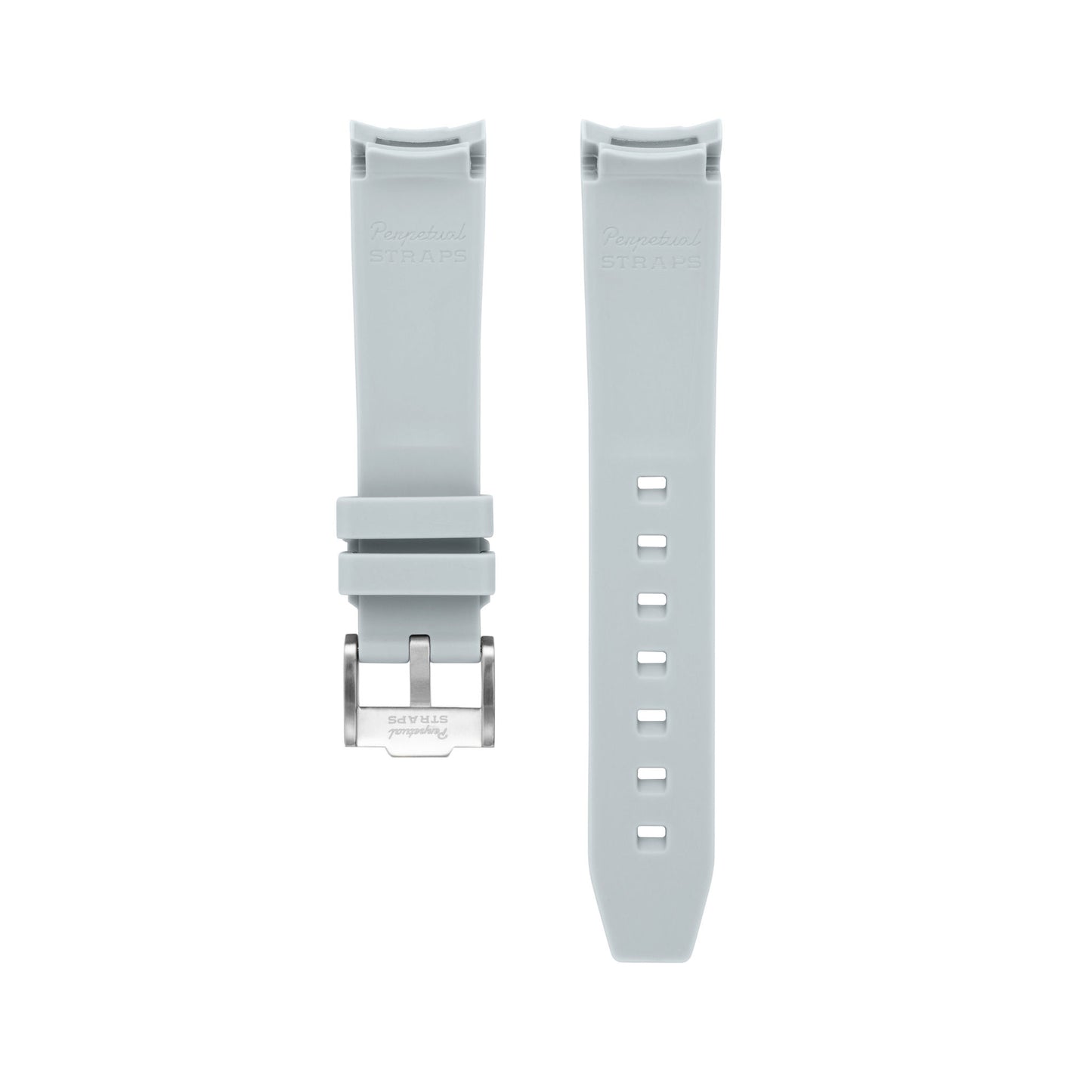 SOLID PLATINUM - RUBBER WATCH STRAP for OMEGA X SWATCH SPEEDMASTER MOONSWATCH