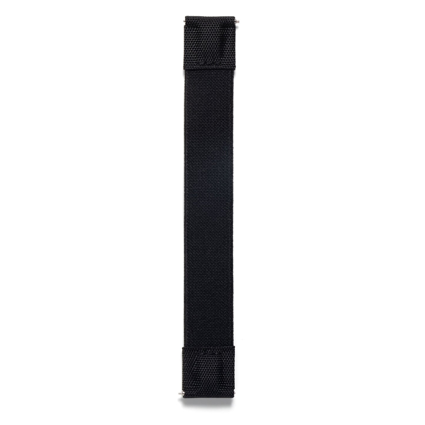 BLACK ELASTIC - PREMIUM FABRIC HYBRID WATCH STRAP for MOST WATCHES WITH A 20MM LUG WIDTH