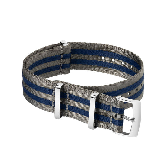 GRAY NAVY NYLON - PREMIUM FABRIC WATCH STRAP for MOST WATCHES WITH A 20MM LUG WIDTH