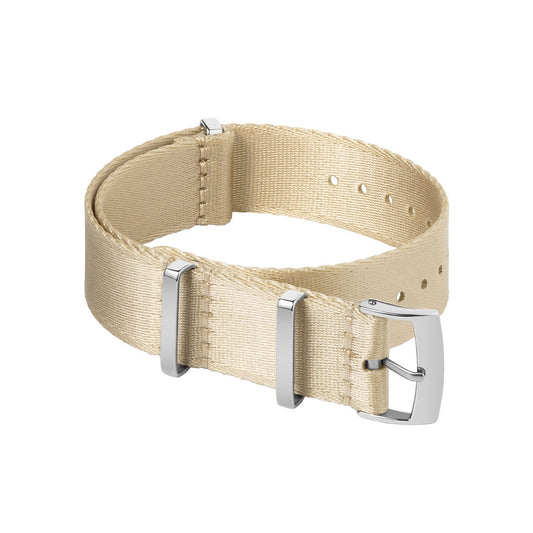 BEIGE NYLON - PREMIUM FABRIC WATCH STRAP for MOST WATCHES WITH A 20MM LUG WIDTH